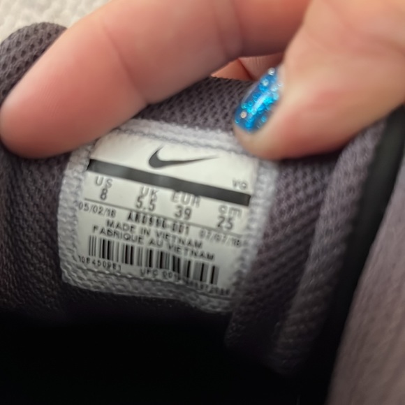 SZ 8 NIKE HYPER DIAMOND CLEATS 2.5 KEYSTONE LOW BLACK THUNDER W GREY - Picture 7 of 8